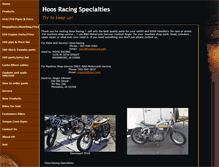 Tablet Screenshot of hoosracing.com